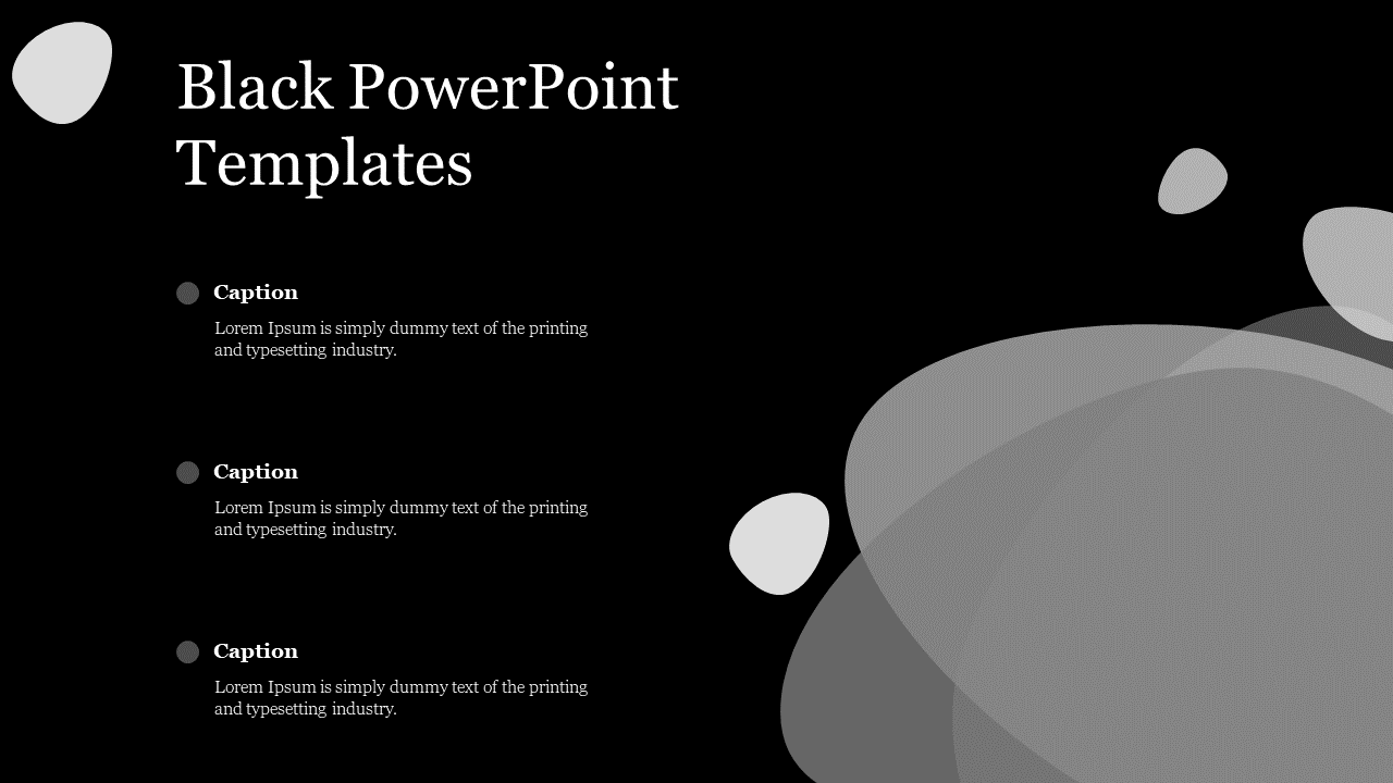 Free Black PowerPoint Templates